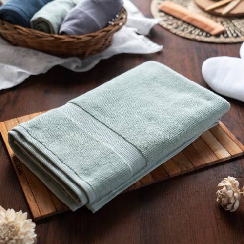 Fine Ribbed Towels-Green