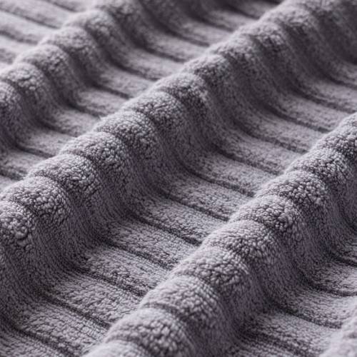 Ribbed Bath Towels-Grey