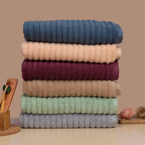 Ribbed-Bath-Towels